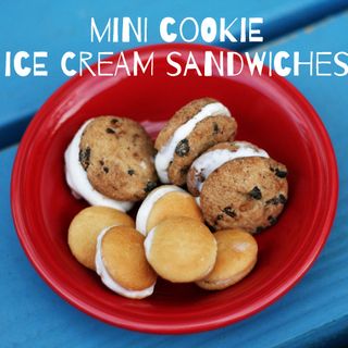 Mini Cookie Ice Cream Sandwiches - Make and Takes