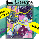 How to create a mixed media abstract artwork with emphasis » Make a Mark Studios