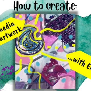 How to create a mixed media abstract artwork with emphasis » Make a Mark Studios