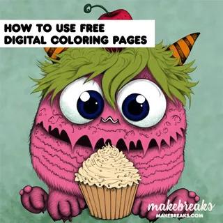 How to Use Our Free Digital Coloring Pages - Make Breaks