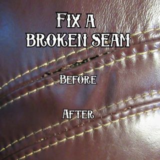 How To Repair A Broken Seam In Leather Upholstery