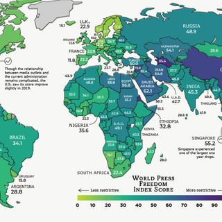 Mapped: The State of Press Freedom Around the World