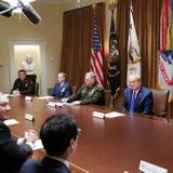 Trump meets with military leaders. No one wears a mask