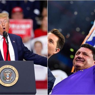 What does Donald Trump think of LSU Coach Ed Orgeron? Nothing but great things.