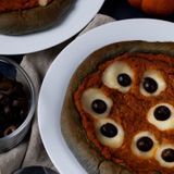 Kylee’s Kitchen: Halloween black and orange pizza