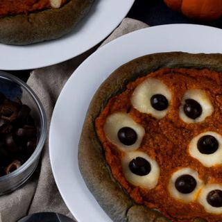 Kylee’s Kitchen: Halloween black and orange pizza