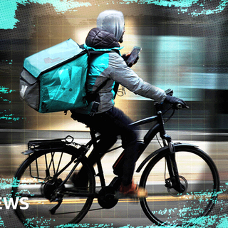 Children working as riders for food delivery apps