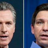 Governors Ron DeSantis, Gavin Newsom to face off in unusual debate today
