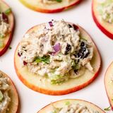 Cranberry Chicken Salad on Apple Slices