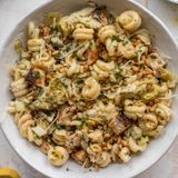 Lemon Chicken Artichoke Pasta Salad.