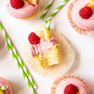 Raspberry Lemonade Cupcakes - House of Nash Eats