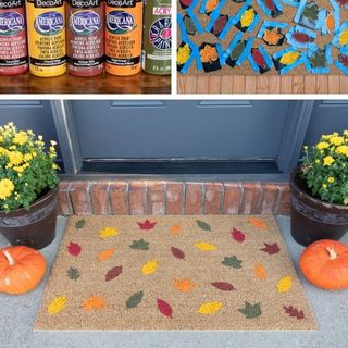 How to Make a Custom Fall Doormat - Handmade Weekly