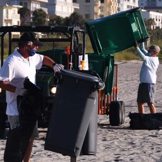 This Florida city is cracking down after 12,000 pounds of trash were hauled from its beaches