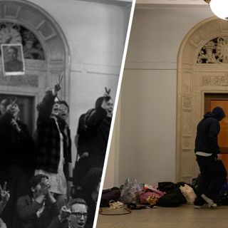 Students at Columbia occupy building—echoing protests of the past