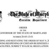 Document: Gov. Hogan’s amended coronavirus restrictions