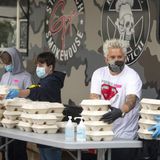 'You guys are just warriors': Guy Fieri serves free lunch to hospital workers, 1st responders in Santa Rosa