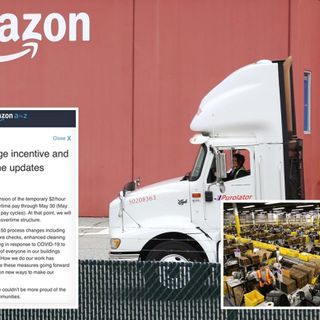 Amazon ending 'hero pay' in Canada slashing hourly wages and cutting double overtime pay despite coronavirus outbreaks