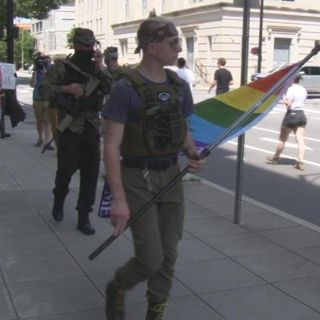 Armed demonstrators rally in downtown Raleigh during pandemic :: WRAL.com