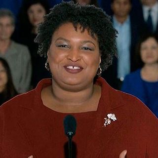 Watch the Joy Drain Out of Stacey Abrams' Face as Biden Doesn't Announce Her as His VP