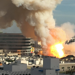 11 Firefighters Escape Through Ball of Fire in Explosion at Downtown LA Building