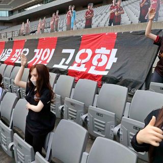 South Korean football club apologizes for filling stands with 'sex dolls'