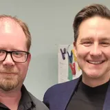 Scottie O chatted with Pierre Poilievre while he was in Port Hawkesbury