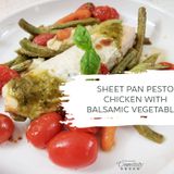 Sheet Pan Pesto Chicken with Balsamic Vegetables ⋆ Exploring Domesticity