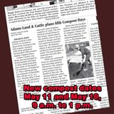 Change of dates for Adams Compost Days