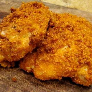 Keto Fried Chicken - Pork Rind Crust cooked in Air Fryer