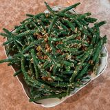 Molly Baz’s Cold & Crunchy Green Beans with Garlic Pistachio Vinaigrette