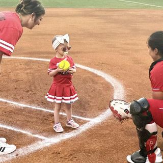 Cancer Patient From Lafayette Throws Out First Pitch For Cajuns