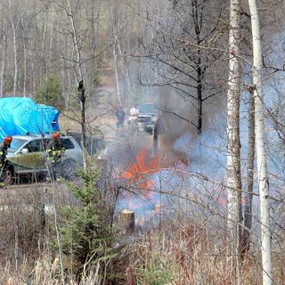 Fire on Old Babine Lake Road