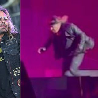 Watch Vince Neil Face-Plant During Motley Crue Concert