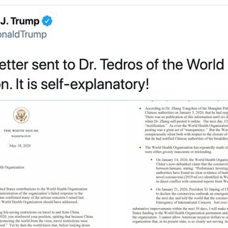 Fact-Checking And Assessing Trump's Letter Of Rebuke To WHO