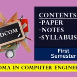 First Semester - Diploma in Computer Engineering