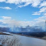 Prescribed burn takes place near west shore of Stuart Lake