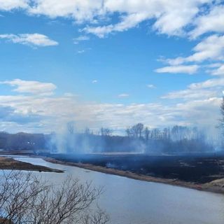 Prescribed burn takes place near west shore of Stuart Lake