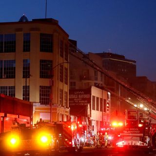 11 firefighters hurt in downtown L.A. explosion that caused fires at several buildings