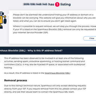 Spamhaus Blocklist Removal Center is no more (soon)