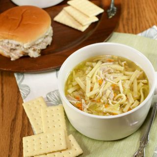 Chicken Noodle Soup + Cream Chicken Sandwiches