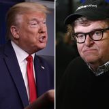 Trump tweets Michael Moore story bashing Biden’s lack of ‘enthusiasm’