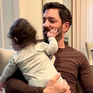 Drew Scott Jokes That Son Parker, 8 Months, Does Nicolas Cage and Jennifer Coolidge Impressions