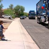 Garbage trucks lead birthday parade in Anthem for boy battling terminal Illness