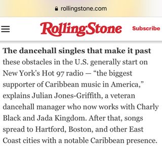 Pop Style Music in Rolling Stone – they ask ‘Why Isn’t Jamaican Dancehall Bigger in the U.S.?’ Pop Style answers.