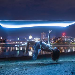 How I Shot a Light-Painting Levitation Portal Photo