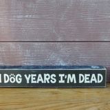 In Dog Years, I’m Dead…