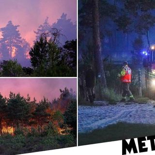 Wildfires rage across the UK as country continues to bake