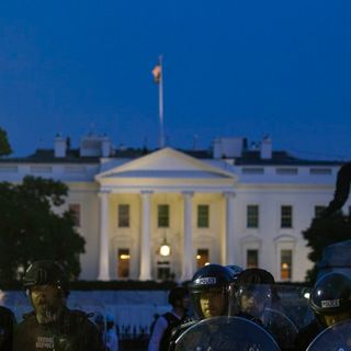 Protest Near White House Explodes With Fury and Flames