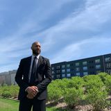 Royce White towers above the Minneapolis protests, and thousands are looking up to him