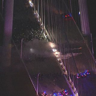 Authorities Confront Protesters on Dallas' Hunt Hill Bridge